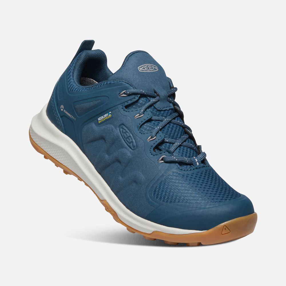 Keen Sneakers Dames Blauw - Explore Waterproof - 09631-OAVQ